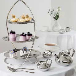 Serving Platters & Dishes^Robert Welch Drift serving tray 25 cm, smooth Silver-coloured