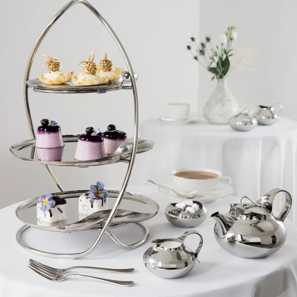 Serving Platters & Dishes^Robert Welch Drift serving tray 20 cm, smooth Silver-coloured