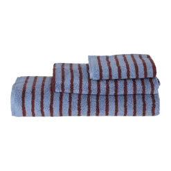 Towels^Scandi Living Drift towel 30x50 cm, Blue-red BlueRed
