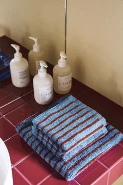 Towels^Scandi Living Drift towel 30x50 cm, Blue-red BlueRed