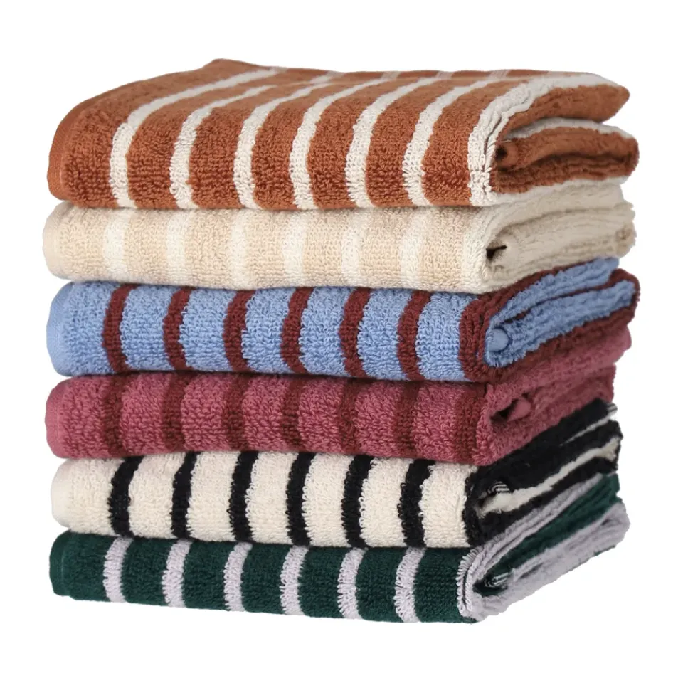 Towels^Scandi Living Drift towel 30x50 cm, Green-purple GreenPurple