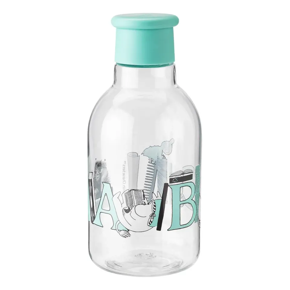 Water Bottles^RIG-TIG DRINK-IT Moomin ABC water bottle 0.5 liter, Turqouise Turquoise