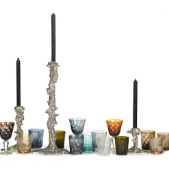 Hot POLSPOTTEN Drip candlestick 14 cm, Silver Silver-coloured