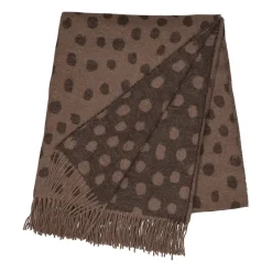 Scandi Living Droplets cotten throw 130x185 cm, Brown