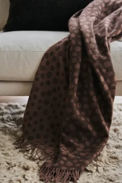 Scandi Living Droplets cotten throw 130x185 cm, Brown