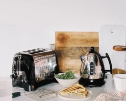 Electric Kettles^Dualit Lite kettle and toaster 2 pieces, Black
