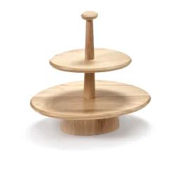 Cake Stands^Serax Dune 01 cake dish 2 levels, Ash Brown