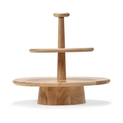 Cake Stands^Serax Dune 01 cake dish 2 levels, Ash Brown