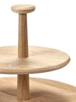 Cake Stands^Serax Dune 01 cake dish 2 levels, Ash Brown