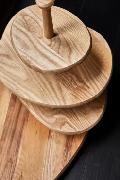 Cake Stands^Serax Dune 01 cake dish 2 levels, Ash Brown