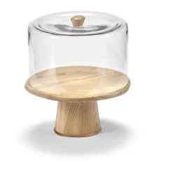 Cake Stands^Serax Dune 02 cake plate Ø35 cm, Ash Brown