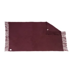 Wool Blankets & Throws^Scandi Living Dune mohair throw 130x170 cm, Plum Purple