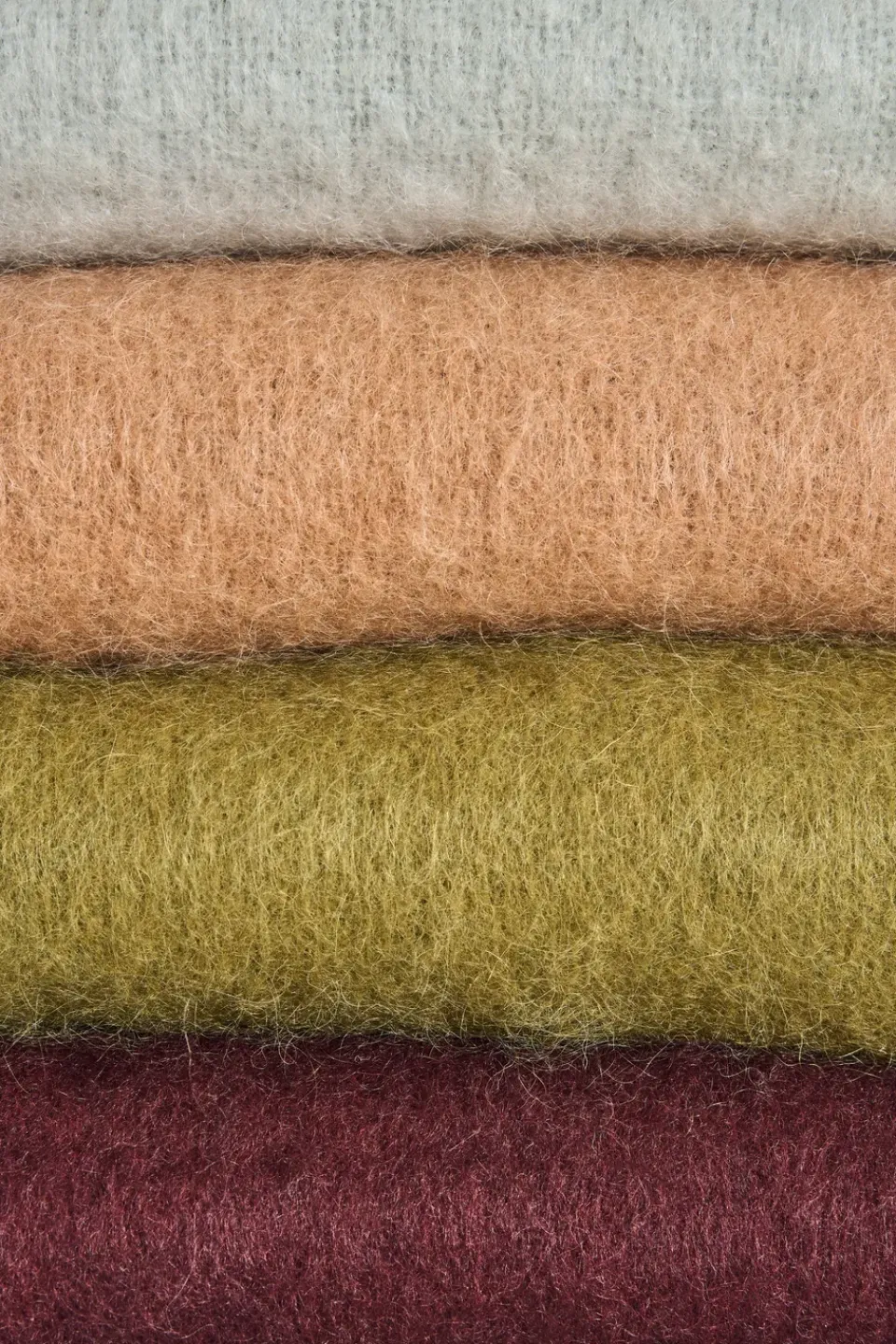 Wool Blankets & Throws^Scandi Living Dune mohair throw 130x170 cm, Plum Purple
