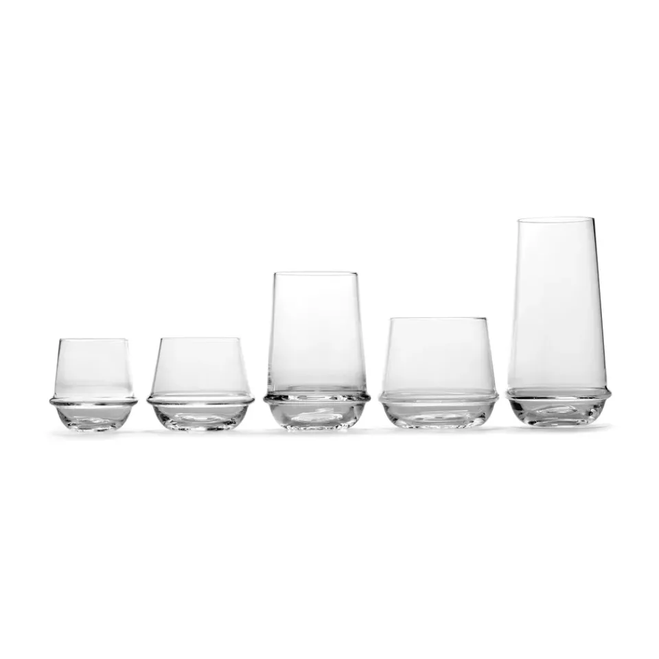 Sale Serax Dune whisky glass 35 cl 4-pack, Clear Transparent