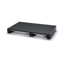 Clearance Continenta Duracore chopping board 2 drawers, 49.5x32.5 Black