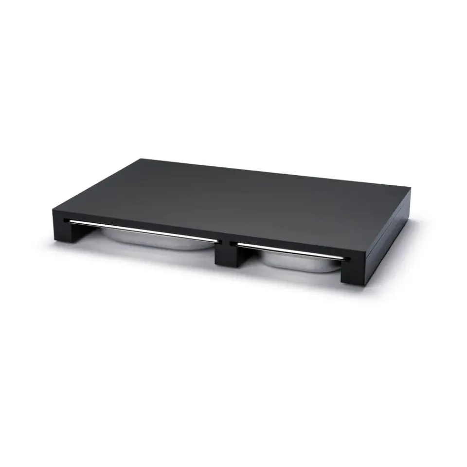 Clearance Continenta Duracore chopping board 2 drawers, 49.5x32.5 Black