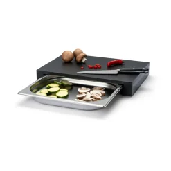 Discount Continenta Duracore cutting board with drawer, 39x27 Black