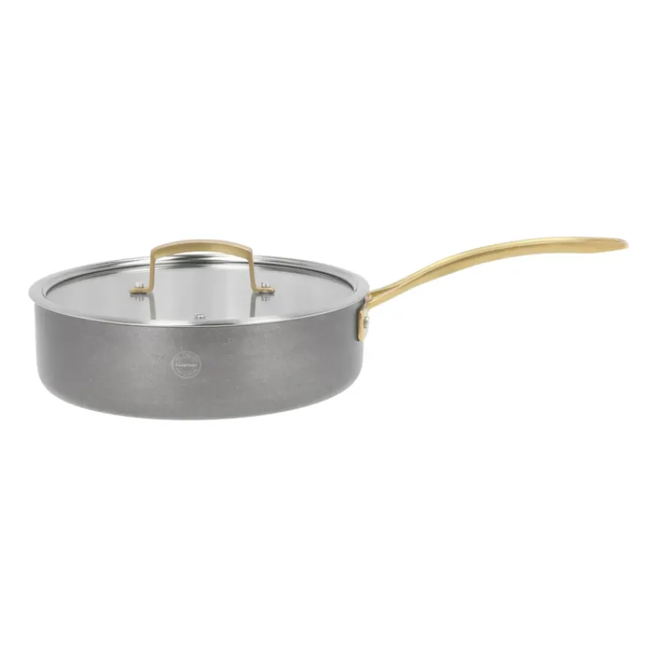 Saucier & Sauté Pans^Pillivuyt Durance saucepan with lid Ø24 cm, Stainless steel Silver-colouredGold-coloured