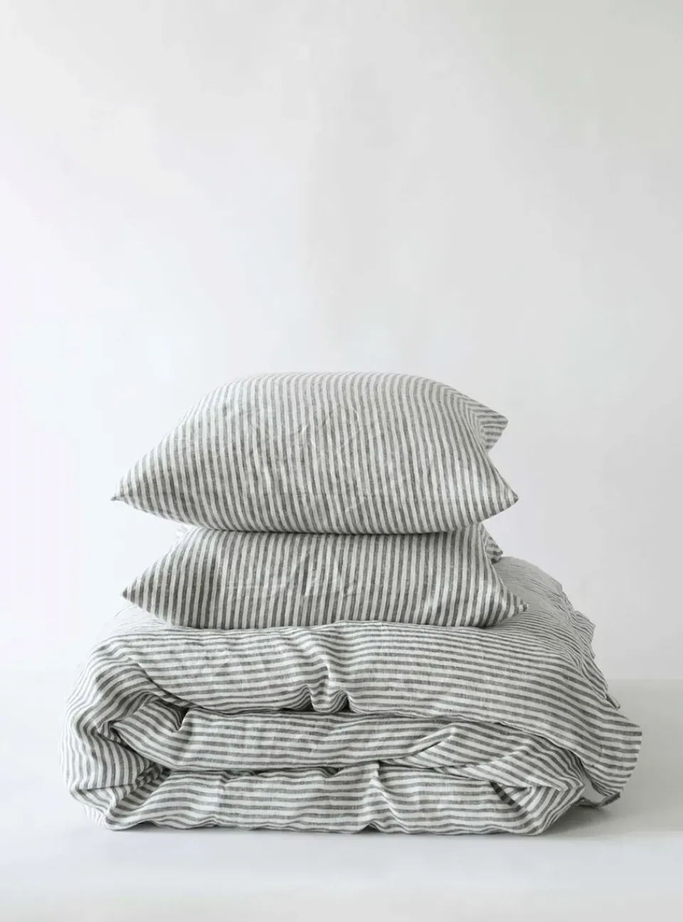 Duvet Covers^Tell Me More Duvet cover linen 220x240 cm, /white Grey