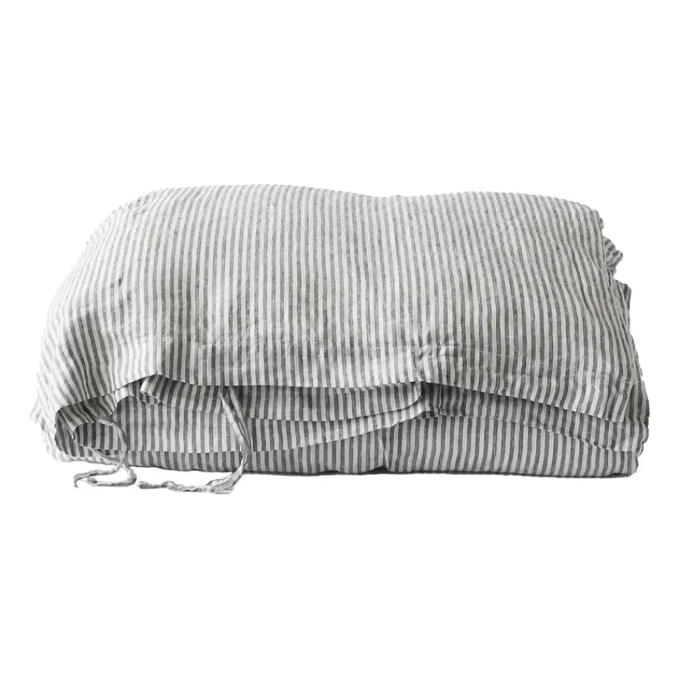 Duvet Covers^Tell Me More Duvet cover linen 140x200 cm, Grey/white GreyWhite