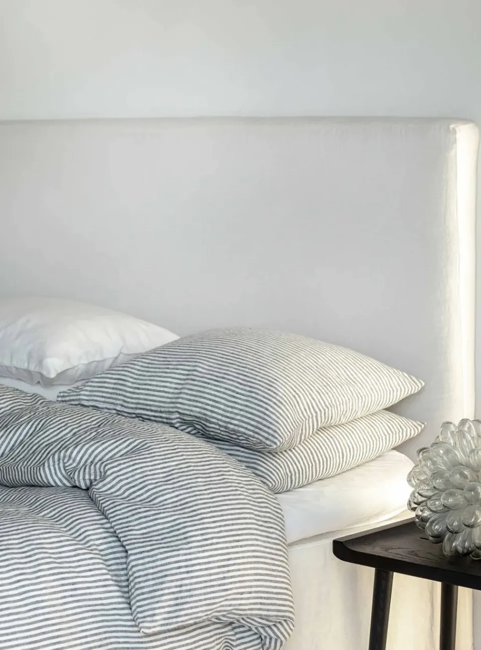 Duvet Covers^Tell Me More Duvet cover linen 140x200 cm, Grey/white GreyWhite