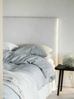 Hot Tell Me More Duvet cover linen 150x200 cm, Grey/white GreyWhite