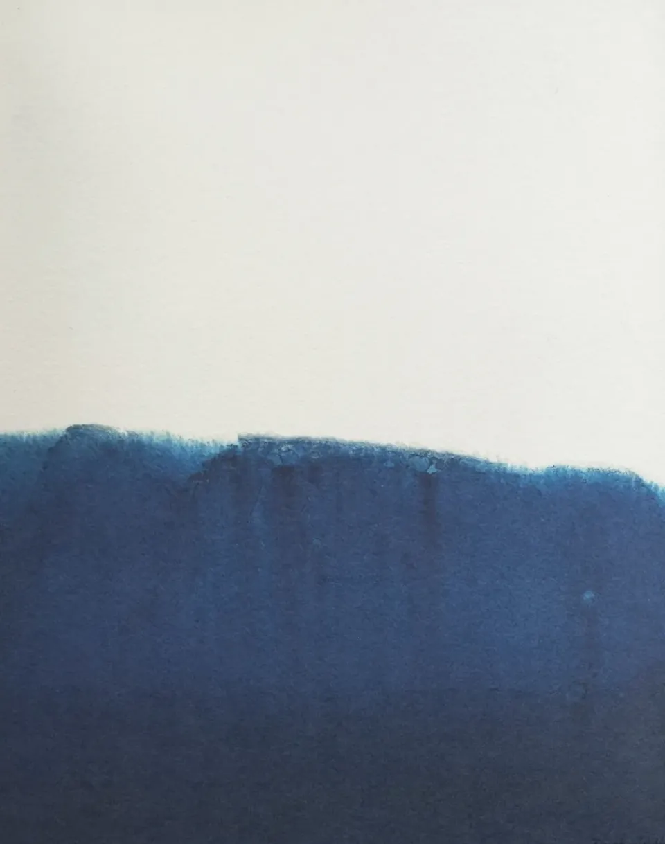 Posters^Fine Little Day Dyeforindigo ocean 1 poster 40x50 cm, Blue-white BlueWhite