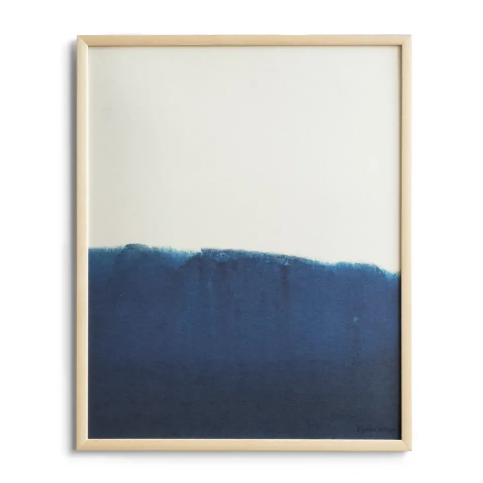 Posters^Fine Little Day Dyeforindigo ocean 1 poster 40x50 cm, Blue-white BlueWhite