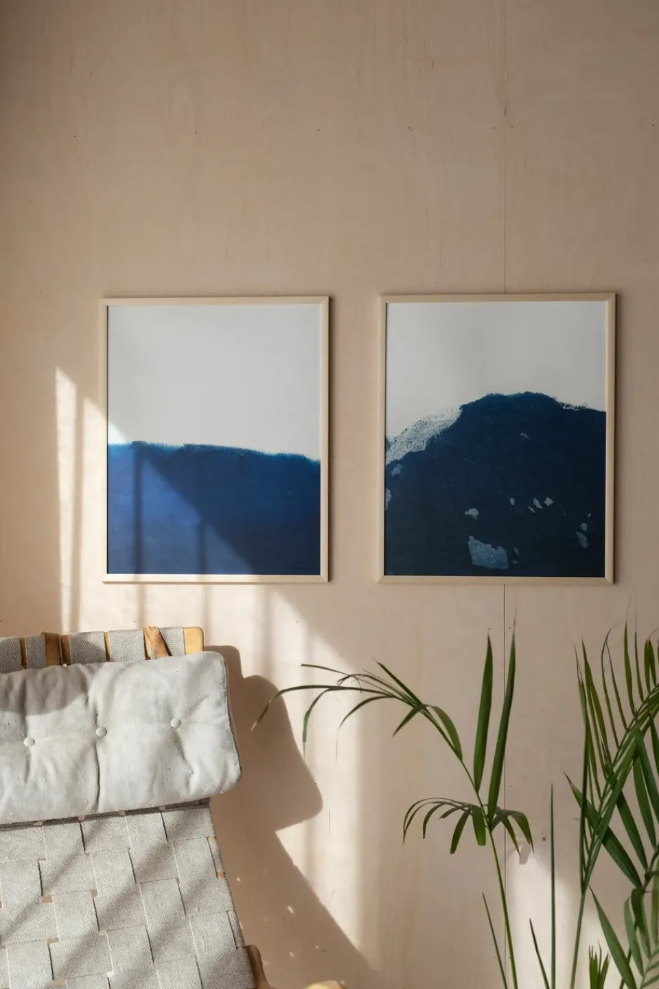 Posters^Fine Little Day Dyeforindigo ocean 1 poster 40x50 cm, Blue-white BlueWhite