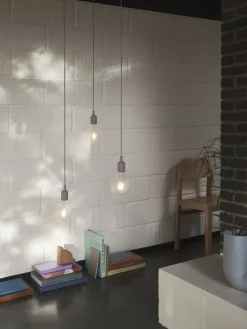 Window Lights|Pendant Lamps^Muuto E27 Pendant, Dusty lilac Purple