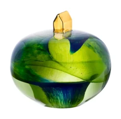Glass Art|Sculptures & Porcelain Figurines^Kosta Boda Earth sculpture, Green - home BlueGreen
