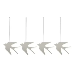 Easter Decorations^Cooee Design Easter Deco bird Easter decoration 4-pack, Sand Grey