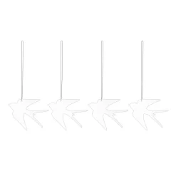 Best Cooee Design Easter Deco bird Easter decoration 4-pack, White