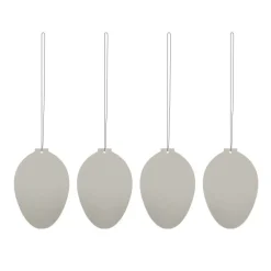 Sale Cooee Design Easter Deco eggEaster decoration 4-pack, Sand Grey
