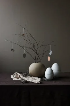 Sale Cooee Design Easter Deco eggEaster decoration 4-pack, Sand Grey