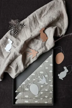 Sale Cooee Design Easter Deco eggEaster decoration 4-pack, Sand Grey