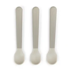 Children's Cutlery^Done by deer Easy-grip foodie spoon 3-pack, Sand Beige