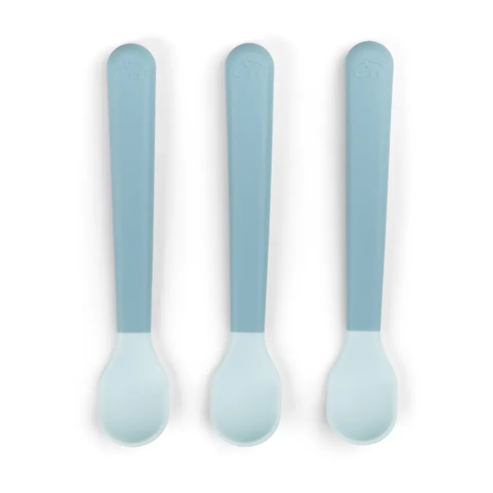 Children's Cutlery|Table Cutlery^Done by deer Easy-grip foodie spoon 3-pack, Blue