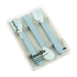 Children's Cutlery|Table Cutlery^Done by deer Easy-grip foodie spoon 3-pack, Blue