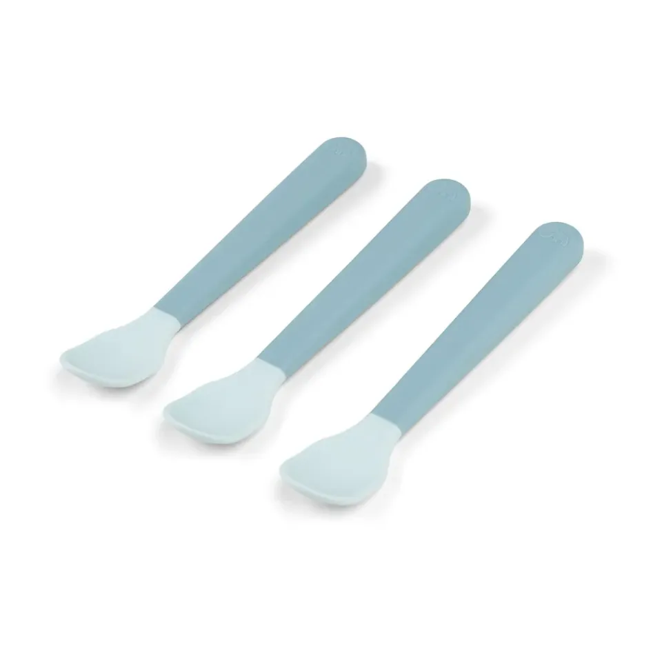 Children's Cutlery|Table Cutlery^Done by deer Easy-grip foodie spoon 3-pack, Blue