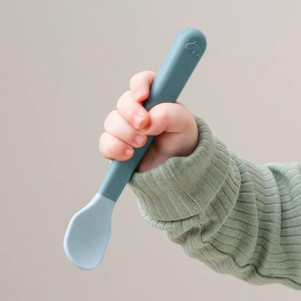 Children's Cutlery|Table Cutlery^Done by deer Easy-grip foodie spoon 3-pack, Blue