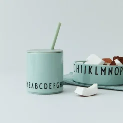 Plastic Cups^Design Letters Eat & Learn childrens cup, Green