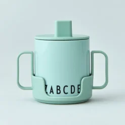 Plastic Cups^Design Letters Eat & Learn childrens cup, Green