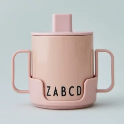 Children's Mugs|Plastic Cups^Design Letters Eat & Learn childrens cup, Nude Orange