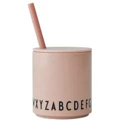 Children's Mugs|Plastic Cups^Design Letters Eat & Learn childrens cup, Nude Orange