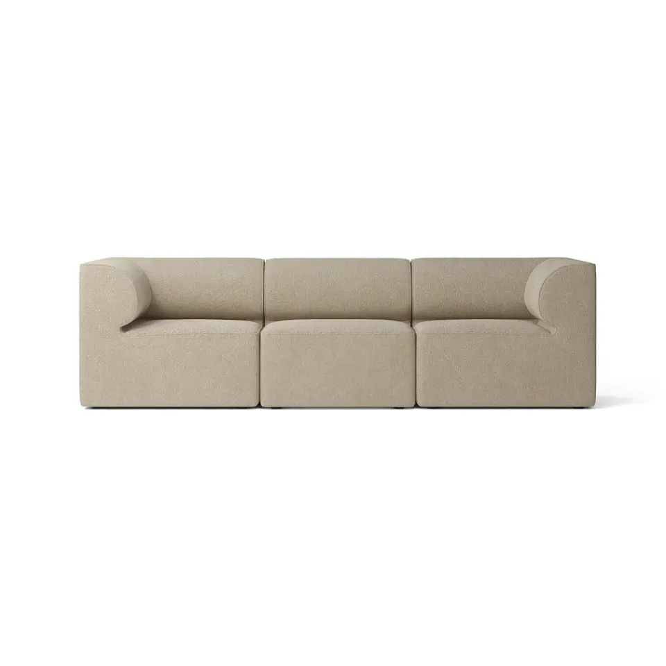 Audo Copenhagen Eave 86 modular sofa configuration 2, 3-seat fabric bouclé 02 Beige