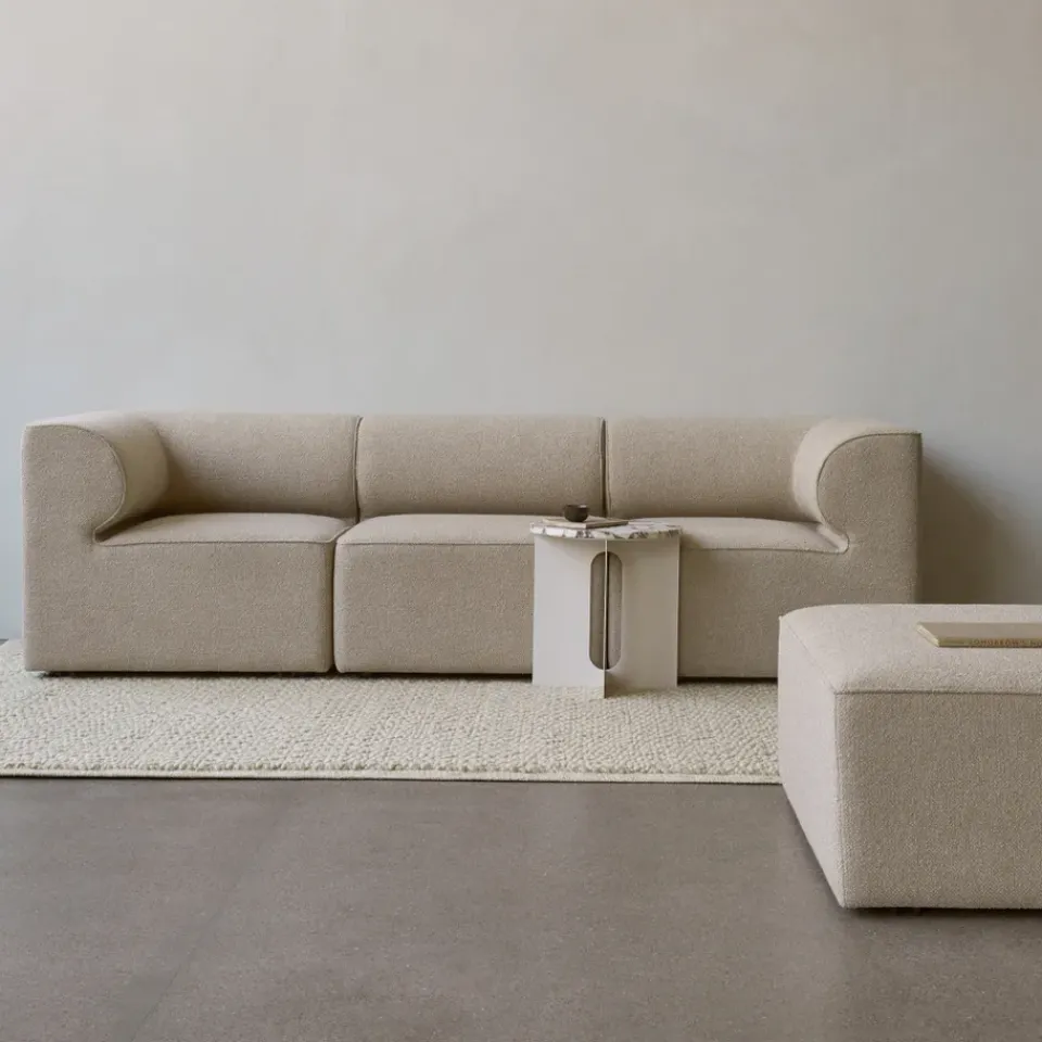 Audo Copenhagen Eave 86 modular sofa configuration 2, 3-seat fabric bouclé 02 Beige