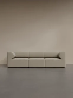 Audo Copenhagen Eave 86 modular sofa configuration 2, 3-seat fabric bouclé 02 Beige