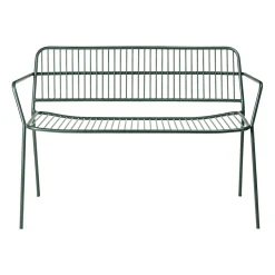 Garden Sofas & Garden Benches|Outdoor Lounge Furniture^Broste Copenhagen Eden bench with arm support, Forest Green