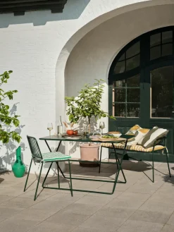 Garden Sofas & Garden Benches|Outdoor Lounge Furniture^Broste Copenhagen Eden bench with arm support, Forest Green